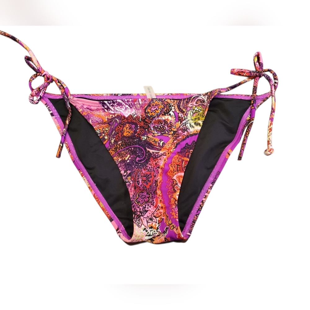 NWOT Victoria's Secret Pink Paisley Bikini Bottom Medium